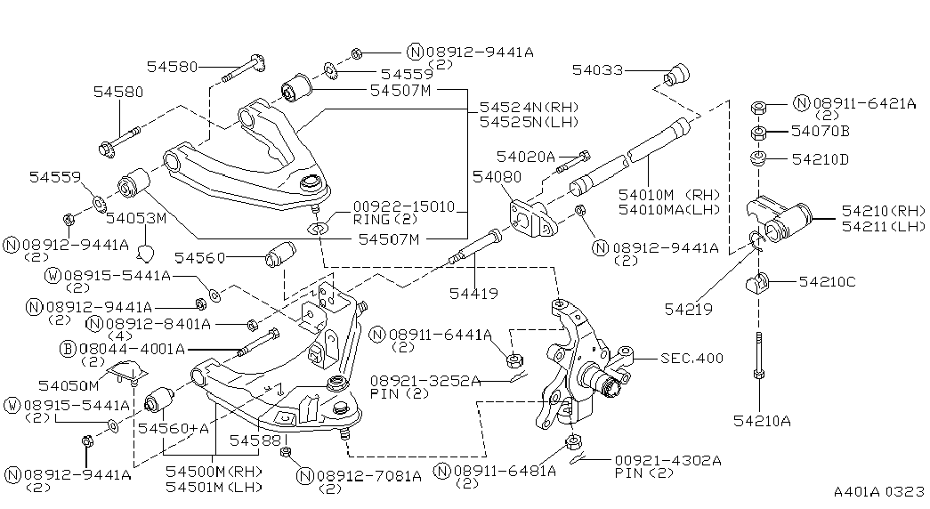 NISSAN 54542-2S610 - Сайлентблок, рычаг подвески колеса unicars.by