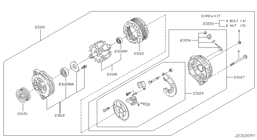 Infiniti 23100-AU400 - Генератор unicars.by