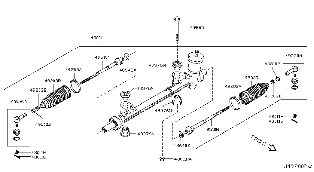 Suzuki 485204A00B - Наконечник рулевой тяги, шарнир unicars.by