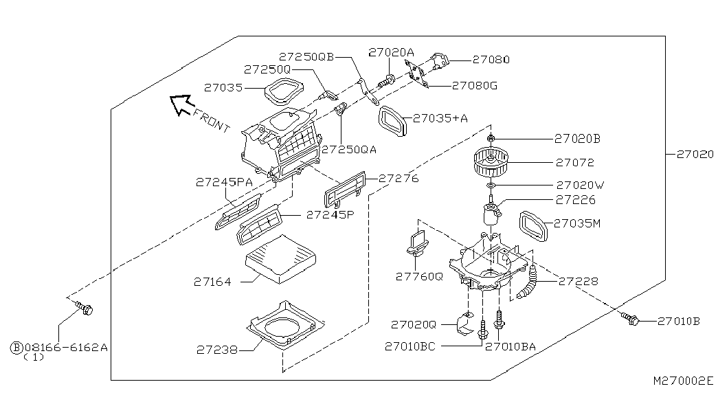 NISSAN 27891-BM401 - Фильтр воздуха в салоне unicars.by