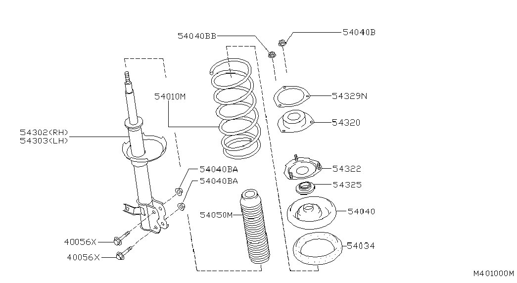 NISSAN 54320-8H310 - Опора стойки амортизатора, подушка unicars.by