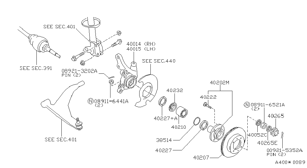 NISSAN 4322221B00 - Болт крепления колеса unicars.by