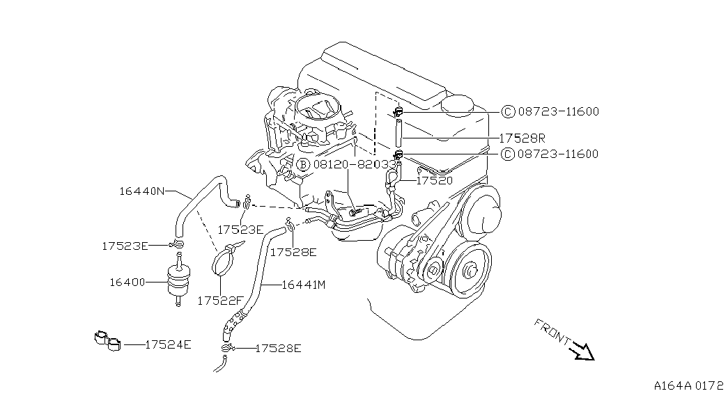 NISSAN 16400-V2700 - Топливный фильтр unicars.by