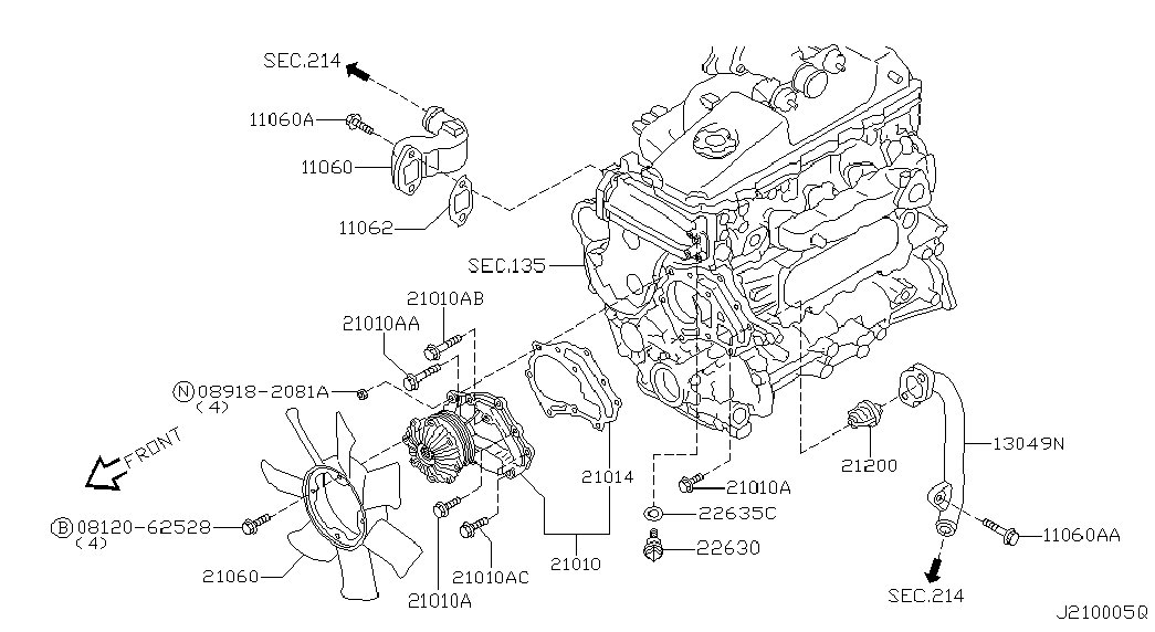 TOYOTA 21200-2W20A - Термостат охлаждающей жидкости / корпус unicars.by