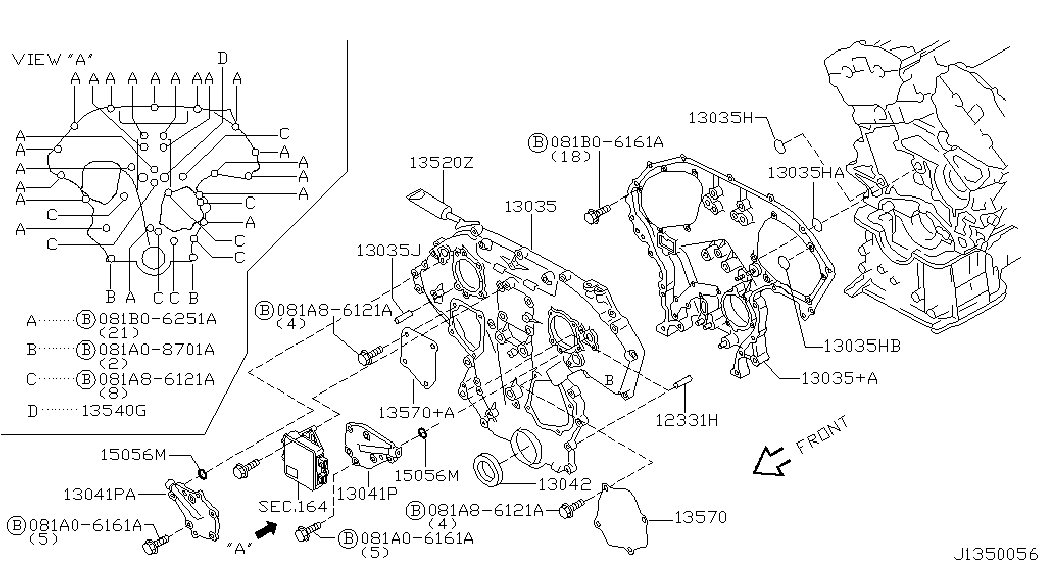 NISSAN 15066-5E500 - Комплект цепи привода распредвала unicars.by