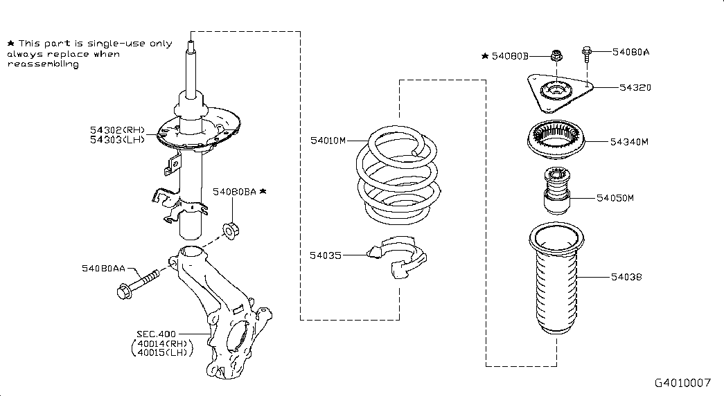 NISSAN 54050-4CL0B - Отбойник, демпфер амортизатора unicars.by