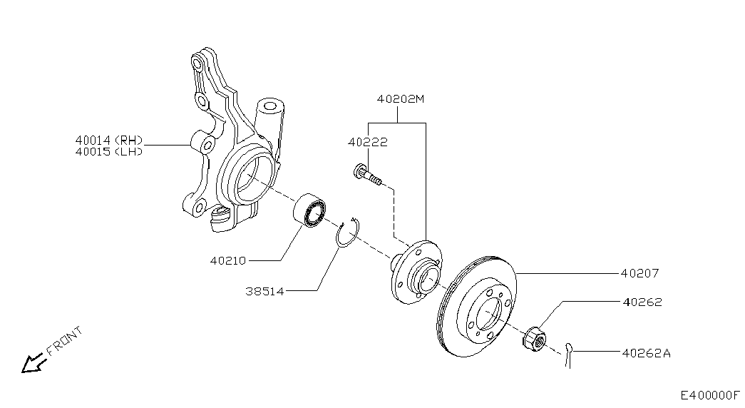 NISSAN 40014-4M400 - Поворотный кулак, подвеска колеса unicars.by