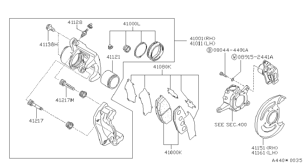 Hyundai 41060T7893 - Тормозные колодки, дисковые, комплект unicars.by