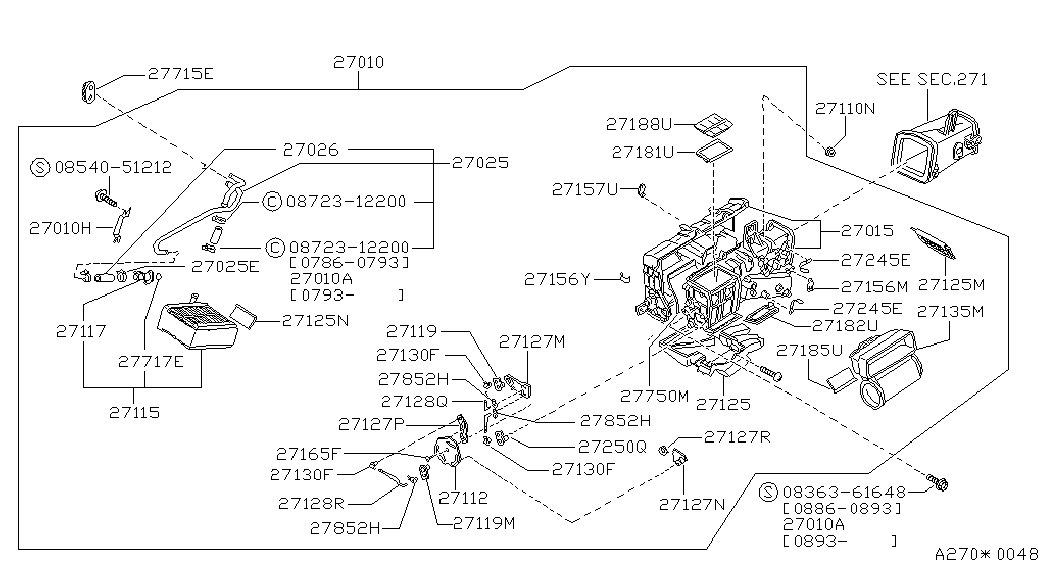 NISSAN 92475-W1000 - Ремкомплект уплотнительного кольца unicars.by