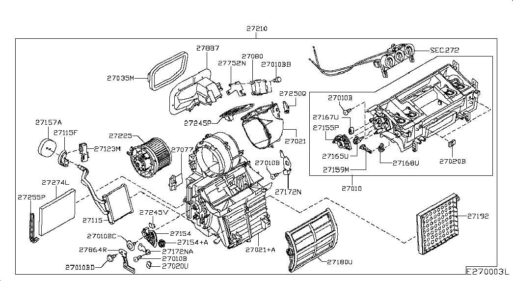 Opel 27277-EN000 - Фильтр воздуха в салоне unicars.by