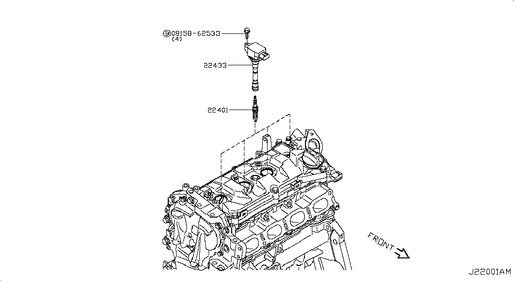 RENAULT 22401-1TT1C - Свеча зажигания unicars.by