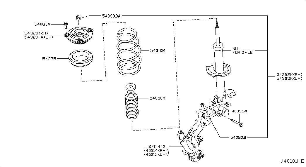 RENAULT 54325-ED02A - Опора стойки амортизатора, подушка unicars.by