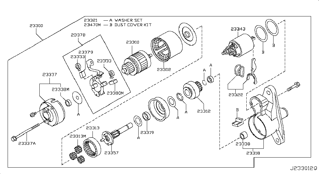 NISSAN 23378EN20B - Кронштейн, угольная щетка unicars.by