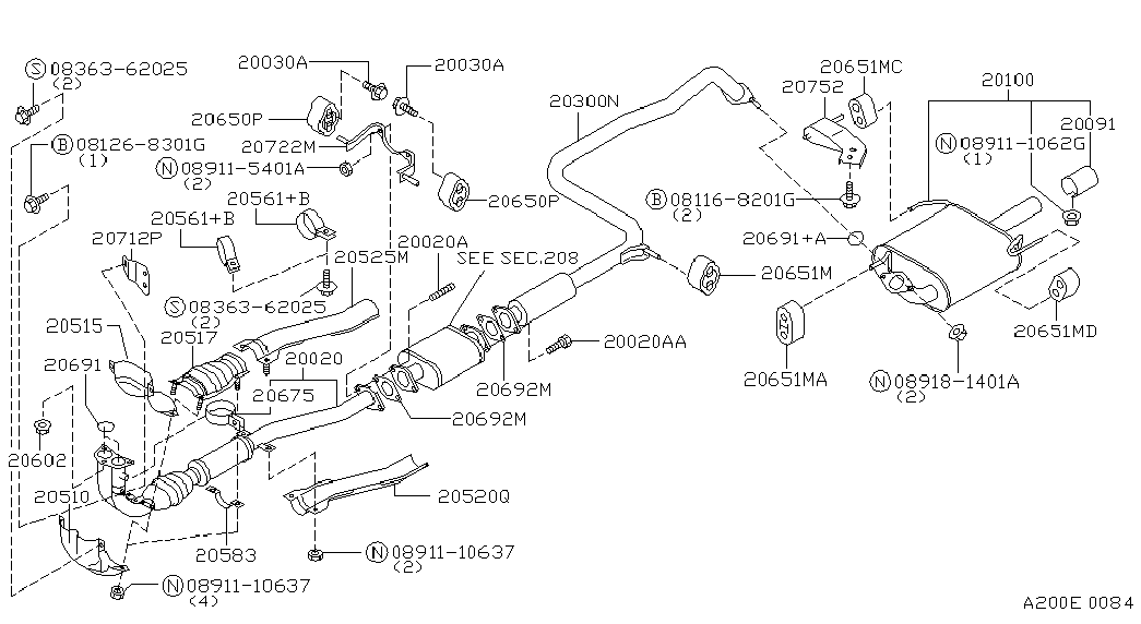 NISSAN 20651-60U00 - Втулка стабилизатора unicars.by