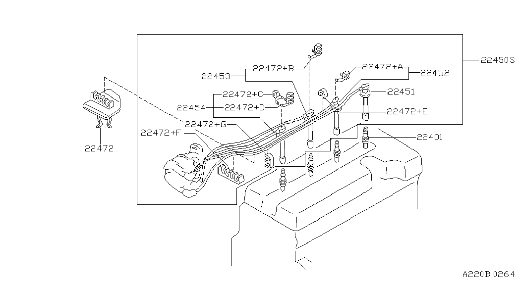 NISSAN 22401-2J200 - Свеча зажигания unicars.by