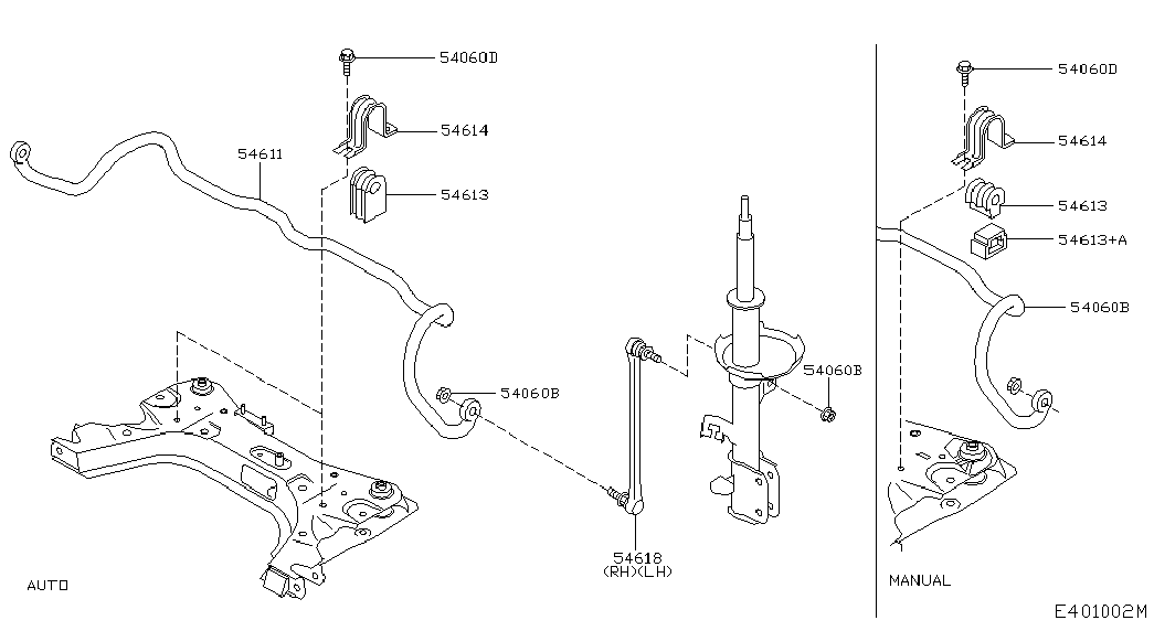 NISSAN 54618-9U00A* - Тяга / стойка, стабилизатор unicars.by