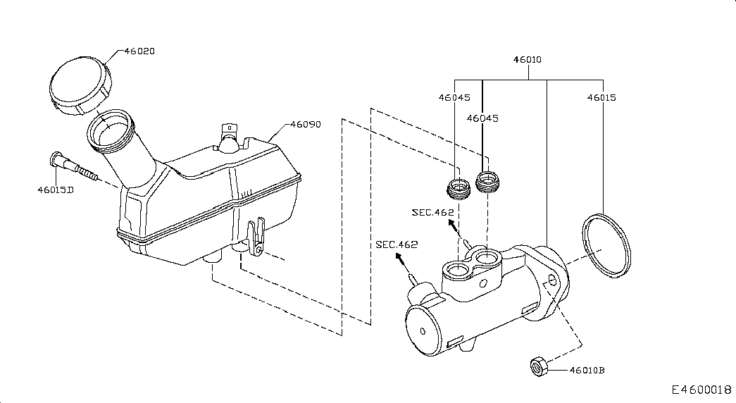 NISSAN 46096-AX600 - Тормозные колодки, дисковые, комплект unicars.by