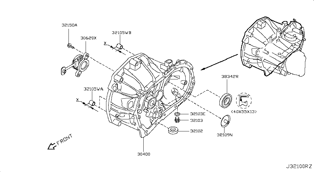 Nissan (Dongfeng) 3062000Q0E - Центральный выключатель, система сцепления unicars.by