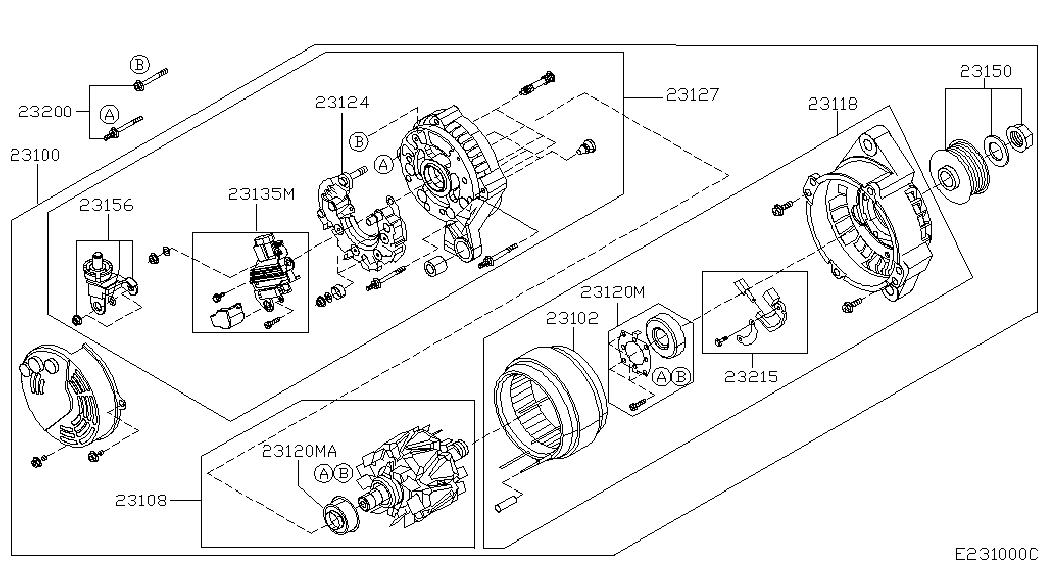 Infiniti 23100-BU015 - Генератор unicars.by