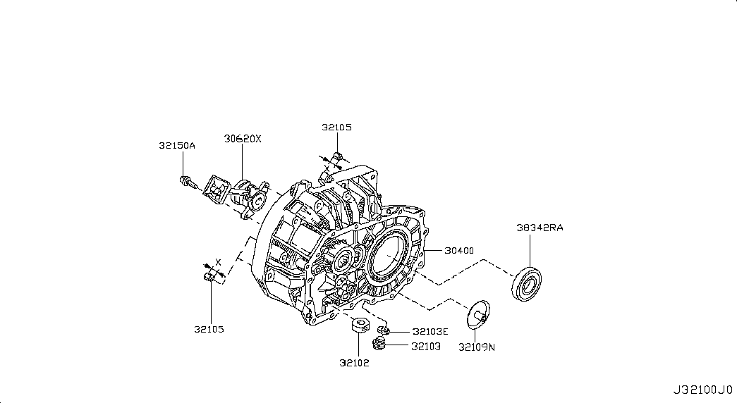 NISSAN 32103AX000 - PLUG-DRAIN unicars.by