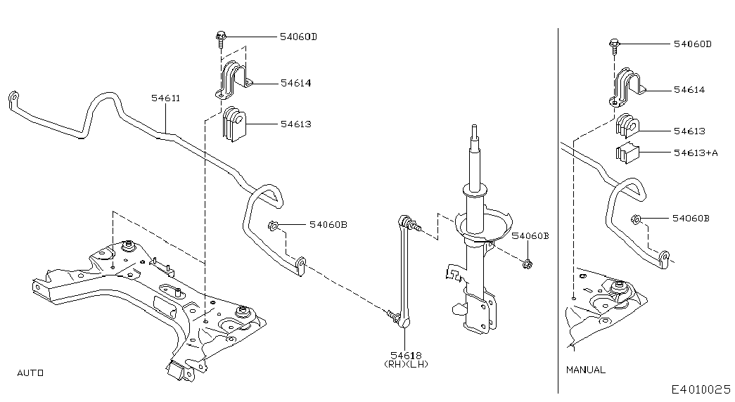 NISSAN 54618-BC40A - Тяга / стойка, стабилизатор unicars.by