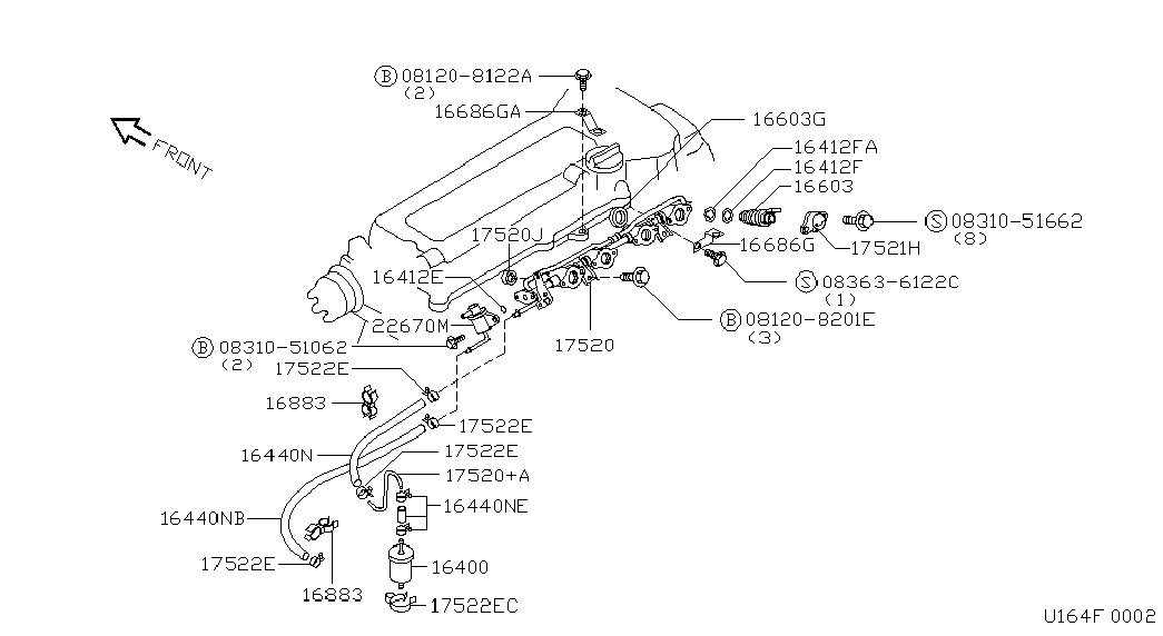 NISSAN 1661873C00 - Прокладка, впускной коллектор unicars.by