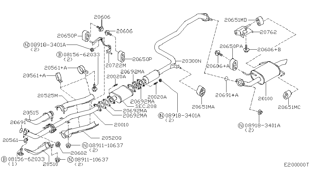 NISSAN 20651-90J02 - Втулка стабилизатора unicars.by