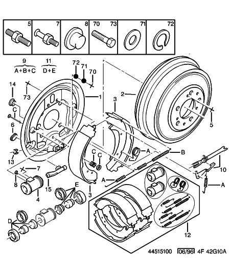 VW 4241.H5 - Комплект тормозных колодок, барабанные unicars.by