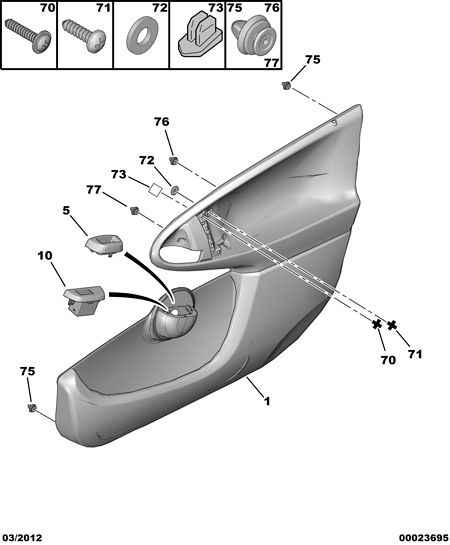 PEUGEOT 6822 RG - INSERT CLIP unicars.by