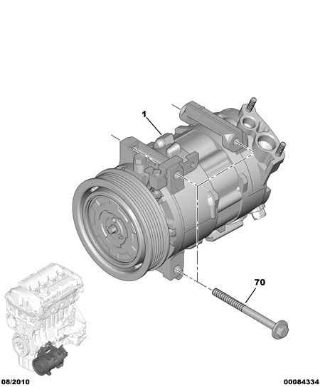 CITROËN/PEUGEOT 96 768 623 80 - Компрессор кондиционера unicars.by