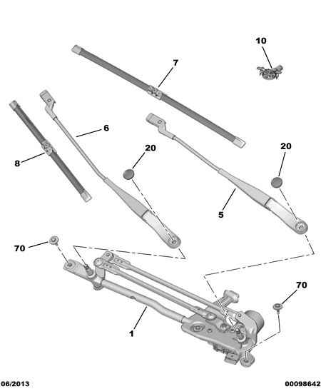 PEUGEOT (DF-PSA) 16 106 726 80 - Щетка стеклоочистителя unicars.by