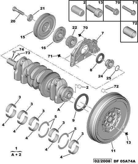 PEUGEOT (DF-PSA) 0515 V3 - Шкив коленчатого вала unicars.by