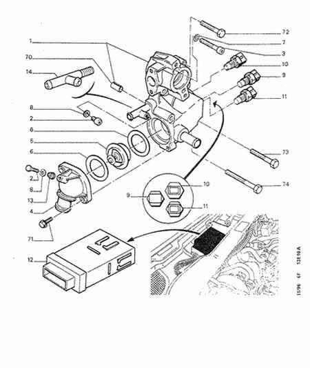 PEUGEOT (DF-PSA) 1338 11 - Термостат охлаждающей жидкости / корпус unicars.by