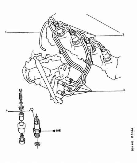 PEUGEOT 1570 41 - INJECTION PIPE HARNESS unicars.by