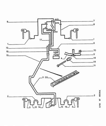 PEUGEOT 4806 45 - Тормозной шланг unicars.by