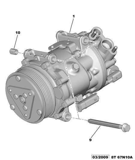 PEUGEOT 6453.ZS - Компрессор кондиционера unicars.by