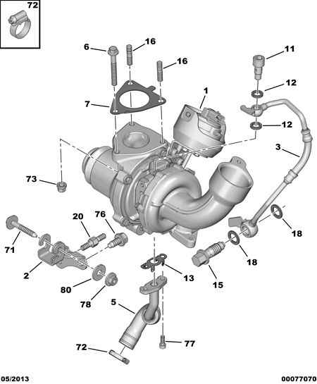 FIAT 96 770 627 80 - Турбина, компрессор unicars.by