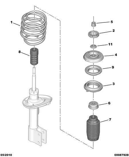 DS 5033 E4 - FRONT SUSPENSION REBOUND STOP unicars.by