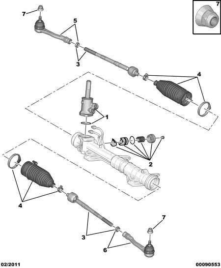 PEUGEOT 3817.76 - Наконечник рулевой тяги, шарнир unicars.by