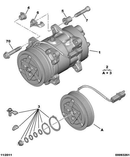 CITROËN/PEUGEOT 6453 TK - Компрессор кондиционера unicars.by