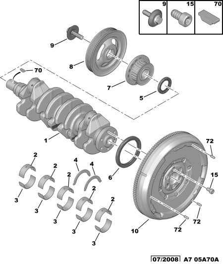 CITROËN/PEUGEOT 0515 T3 - Шкив коленчатого вала unicars.by