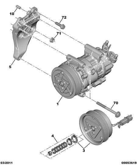 PEUGEOT 6487 01 - Компрессор кондиционера unicars.by