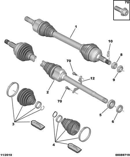 CITROËN/PEUGEOT 3273 EG - Шарнирный комплект, ШРУС, приводной вал unicars.by