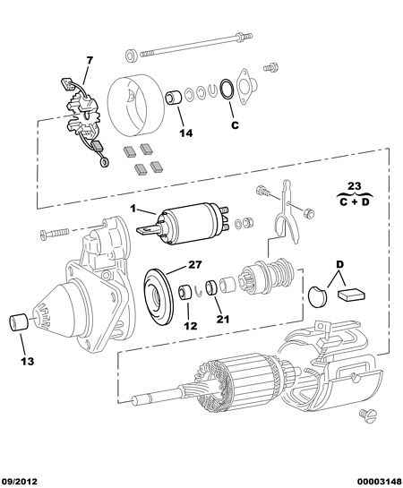 CITROËN/PEUGEOT 5836 22 - Тяговое реле, соленоид, стартер unicars.by