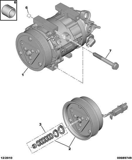 CITROËN 6453.WY - Компрессор кондиционера unicars.by