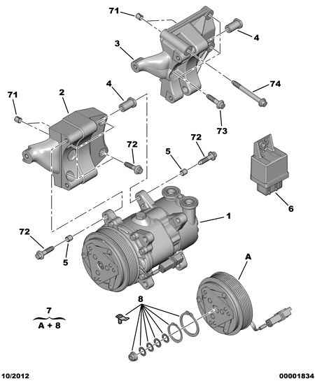 CITROËN/PEUGEOT 6453 EF - Компрессор кондиционера unicars.by