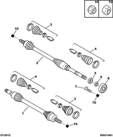 CITROËN 3273 3L - Приводной вал unicars.by