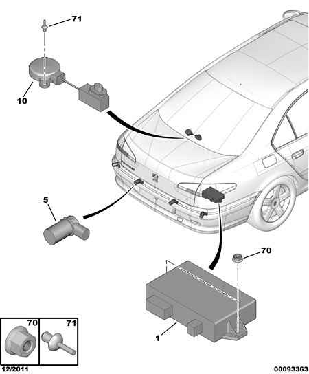 CITROËN/PEUGEOT 6590 01 - Датчик, система помощи при парковке unicars.by