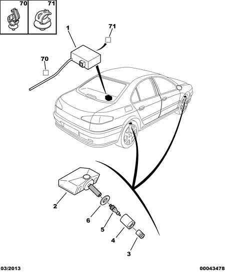 Opel 5430 02 - Датчик давления в шинах unicars.by