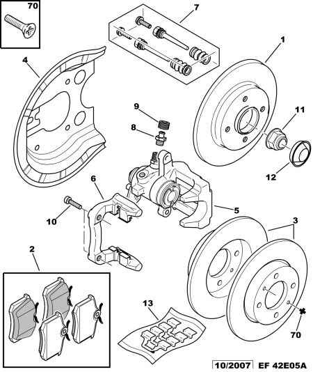 Opel 4254 67 - BRAKE PAD KIT REAR unicars.by